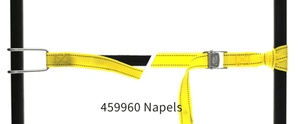 459960: PP strap with elastic piece, buckle and wiresteel hook - Image 2